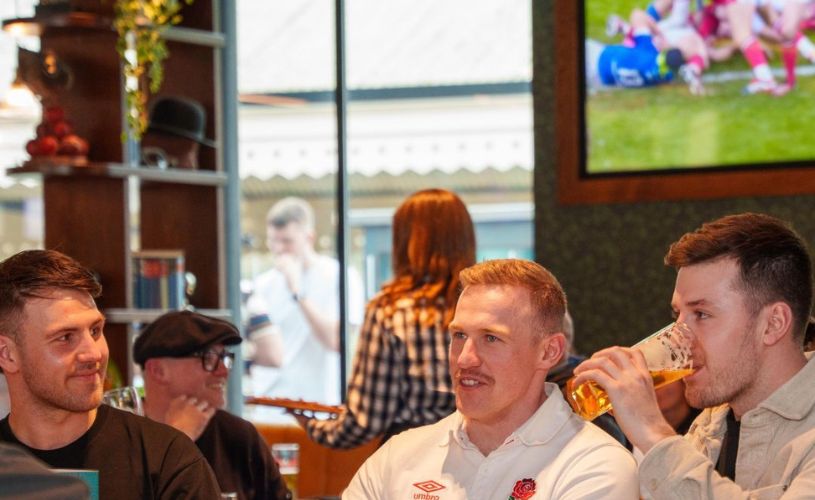 People watching rugby at Ludo